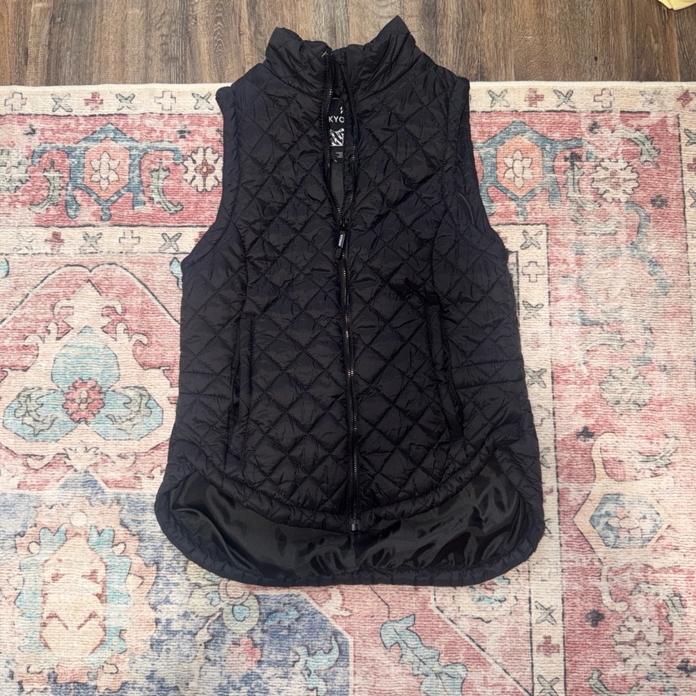 Black Quilted Vest